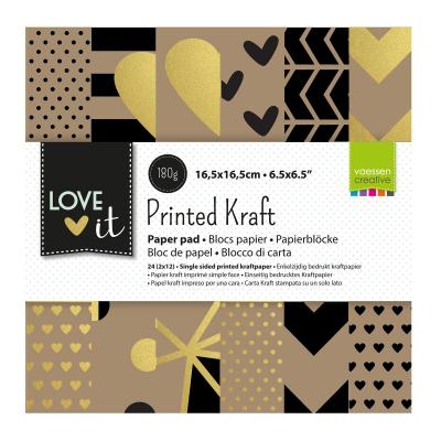 Vaessen Creative Love It Kraft Paper Pack